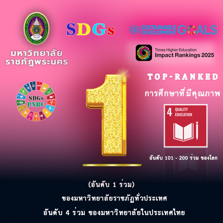 Slice No. 10 image - ประกาศผลการจัดอันดับมหาวิทยาลัยทั่วโลก ตามเป้าหมายการพัฒนาที่ยั่งยืน (Sustainable Development Goals : SDGs) ขององค์การสหประชาชาติ Impact Rankings 2025