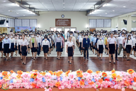 บรรยากาศการฝึกซ้อมย่อย ฝึกซ้อมใหญ่พิธีพระราชทานปริญญาบัตร ปีการศึกษา 2563-2564