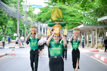 การฝึกซ้อมใหญ่ ในพิธีอัญเชิญตราพระราชลัญจกร ในพระบาทสมเด็จพระบรมชนกาธิเบศร มหาภูมิพลอดุลยเดชมหาราชบรมนาถบพิตร ประจำปีการศึกษา 2569