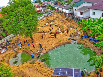 โครงการพัฒนาพื้นที่ภายในมหาวิทยาลัยราชภัฏพระนคร ให้เป็นแหล่งเรียนรู้ต้นแบบโคกหนองนา (วันที่ 13 )